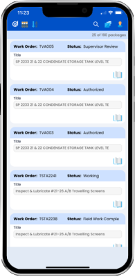 DataGlance | eWork App | iPhone Display